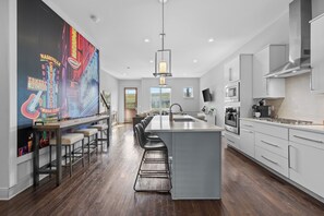 Private kitchen - Gulch Large Group Home! Rooftop! Walkable! Views! (Nashville)