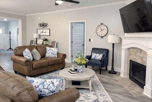 TV connectée, cheminée