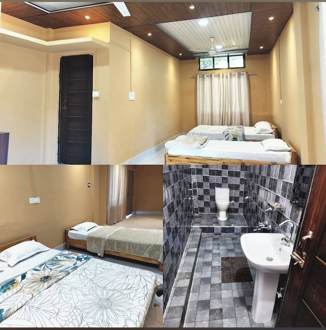 四人房, 阳台, 山景 | 免费 WiFi