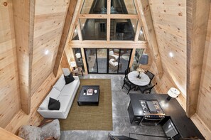 Smart TV, fireplace, books - A-Frame • Hot Tub • Sauna • Geodome • Firepit • Blue Ridge (Morganton)
