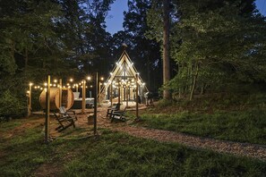 Property grounds - A-Frame • Hot Tub • Sauna • Geodome • Firepit • Blue Ridge (Morganton)