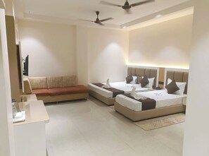Deluxe Quadruple Room, Air conditioning | View from room - Varanasi Hotel Rudram Inn  (Varanasi)