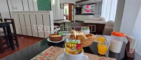 Petit déjeuner continental compris tous les jours