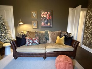 تلفزيون، مدفأة، كُتُب