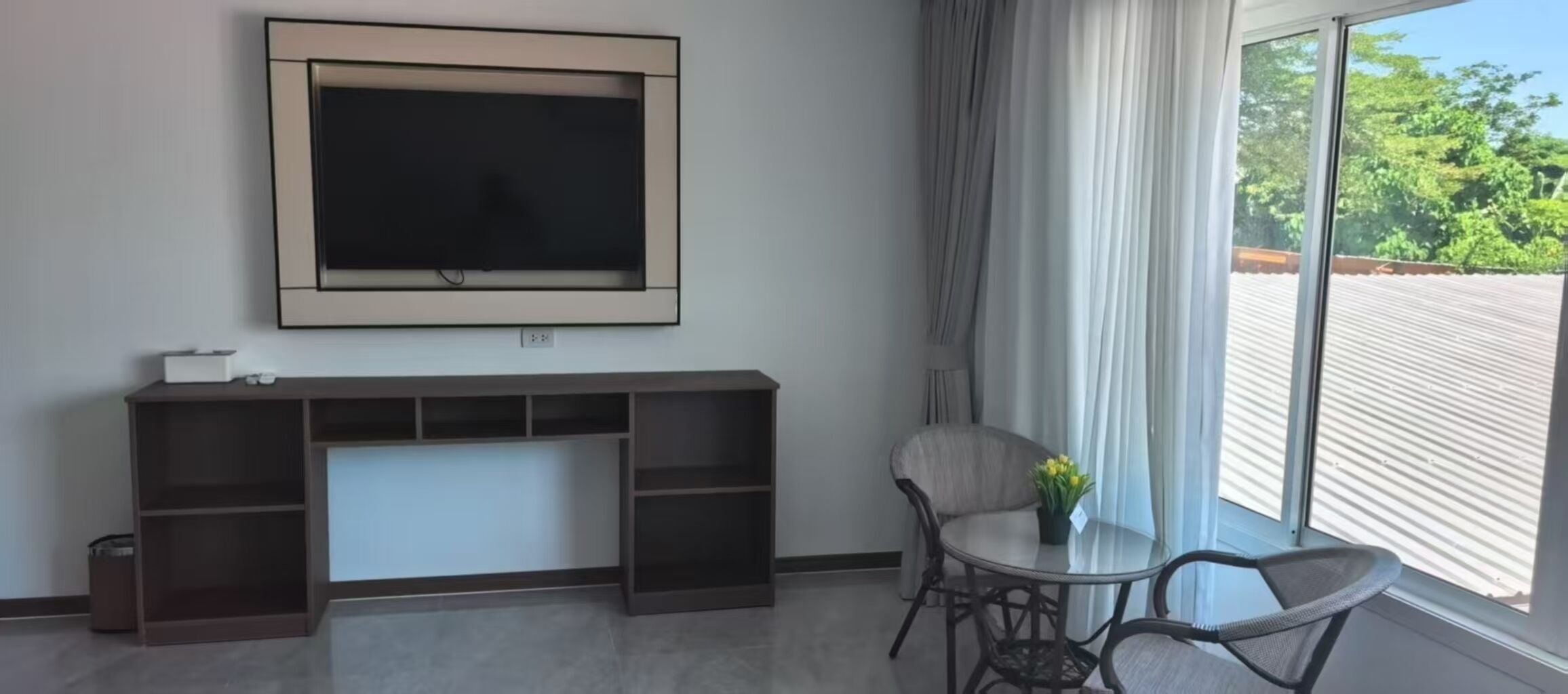 Camera Superior con 2 letti singoli, balcone, vista resort | Area soggiorno