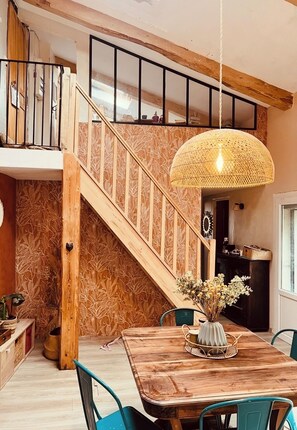 Dining - Stone house with large garden and view (Montmeyran)