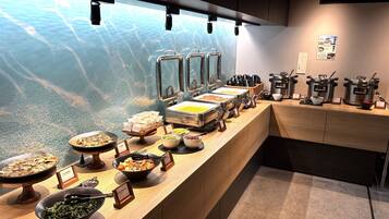 Daily buffet breakfast for a fee