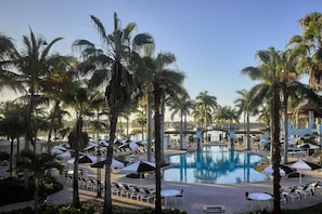 Et oppvarmet basseng