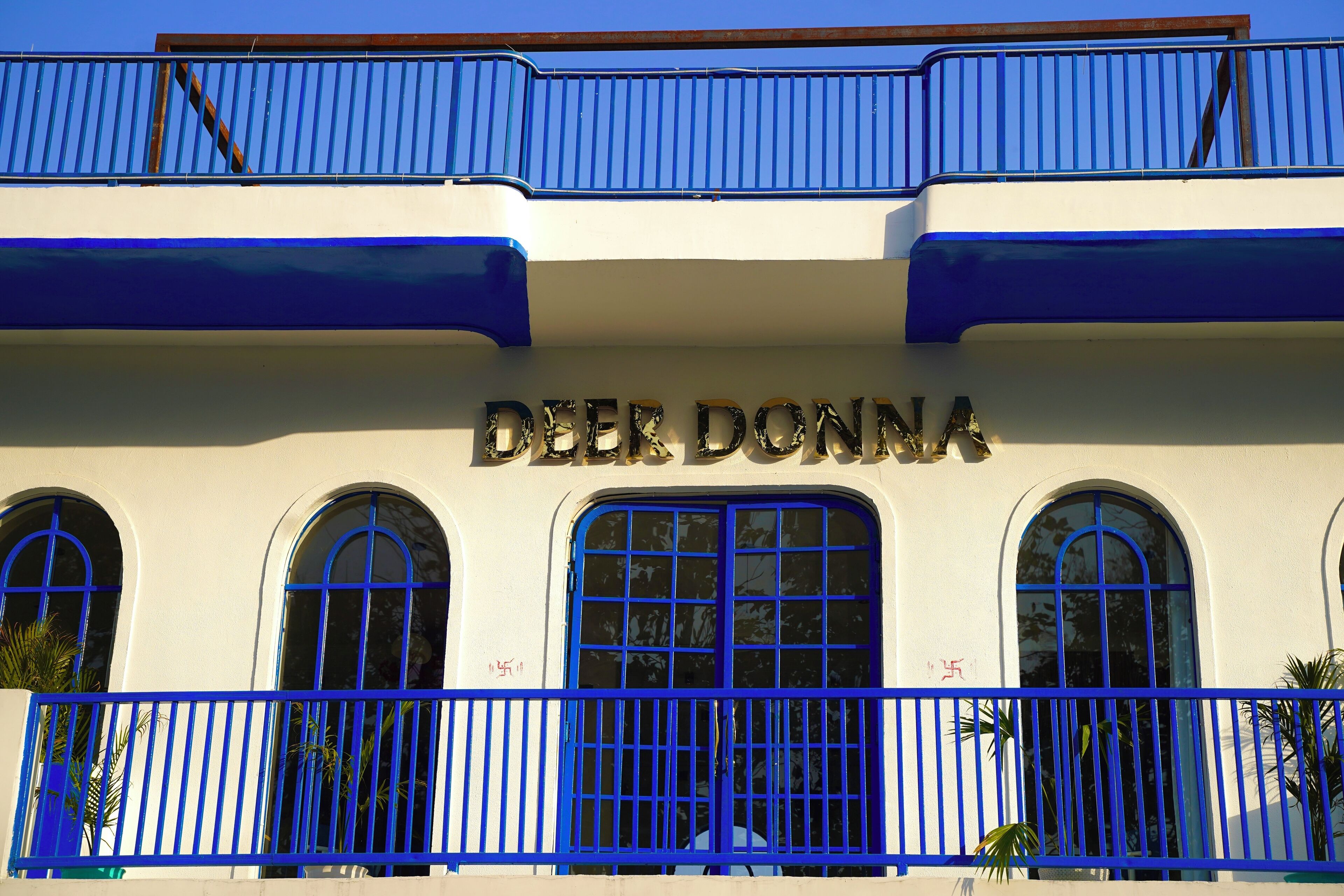 Voorkant van accommodatie