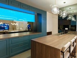 Villa | Private kitchen | High chair, cleaning supplies - Huge Party Villa Near Imotski (Imotski)