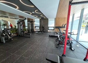 Fitness facility - Suite de diseño en Adagio: terraza, spa y lujo (Quito)