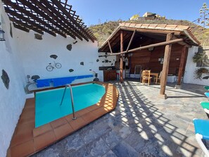 Piscine extérieure, piscine chauffée