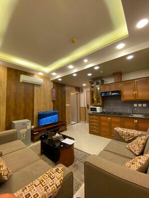 ห้องจูเนียร์ดับเบิลหรือทวิน, วิวเมือง | บริเวณนั่งเล่น