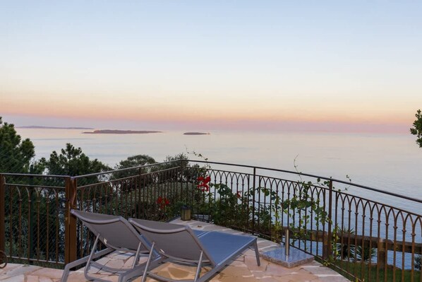 Villa | View from property - Magnificent Villa With sea View for a Group (Theoule-sur-Mer)