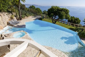 Villa | Pool | Outdoor pool - Magnificent Villa With sea View for a Group (Theoule-sur-Mer)
