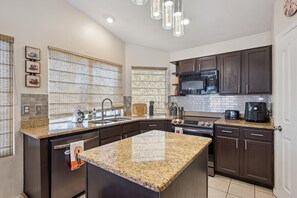 Fridge, microwave, oven, stovetop - Gilbert Poolside Retreat | Home w/ Private Pool (Gilbert)