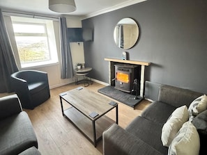 Fernseher, Kamin