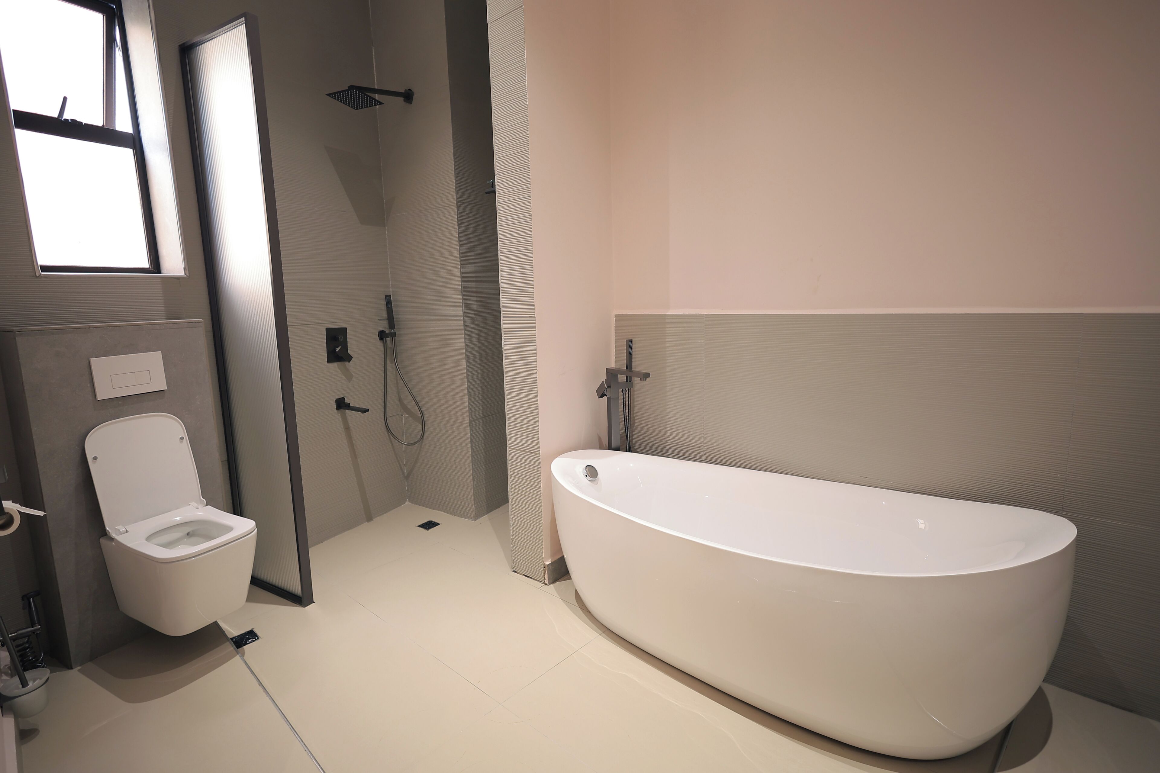 Appartement, 2 slaapkamers, balkon | Badkamer | Badjassen, pantoffels, handdoeken, zeep