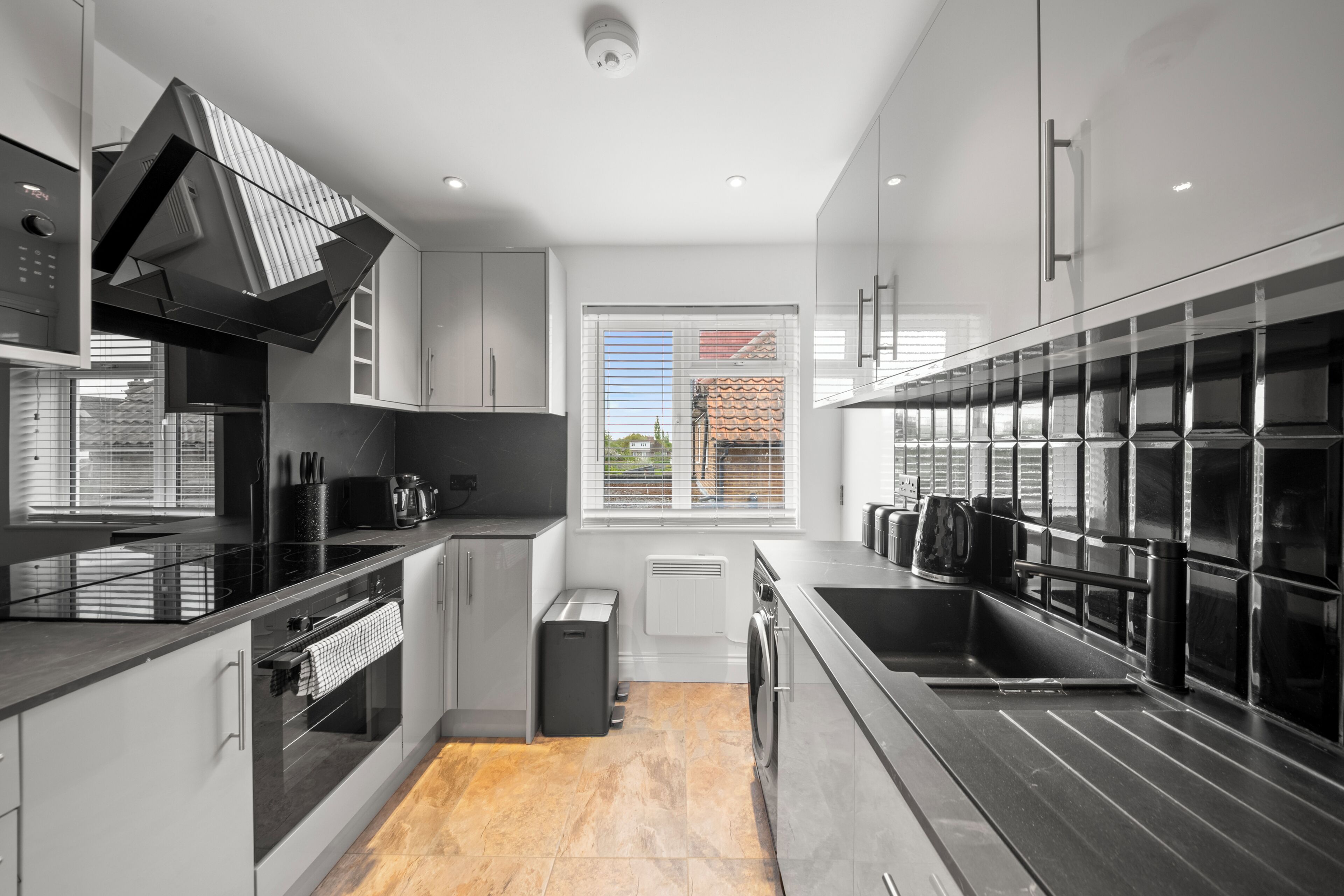 Microwave, oven, stovetop, dishwasher