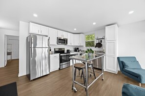 Fridge, microwave, oven, stovetop - Modern NULU Container Loft | Private Deck (Louisville)