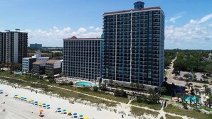 Exterior - Elevated 2BR Condo | Ocean View, Hot Tub, 0.06 mi to Sea Captain's House (Myrtle Beach)