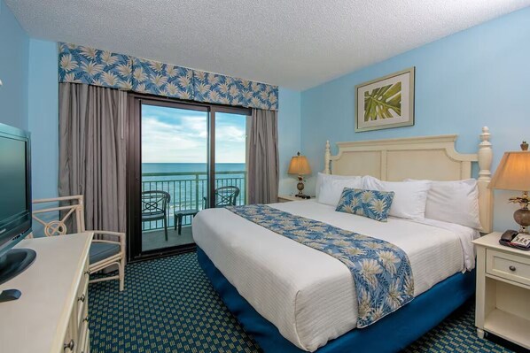 2 bedrooms, iron/ironing board, free WiFi, bed sheets - Oceanfront 3BR Condo | Balcony, Kitchen, Pool, 1.2 mi to Broadway (Myrtle Beach)