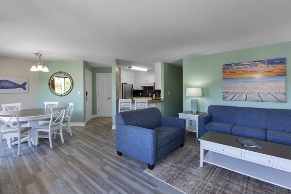 TV, DVD player, books