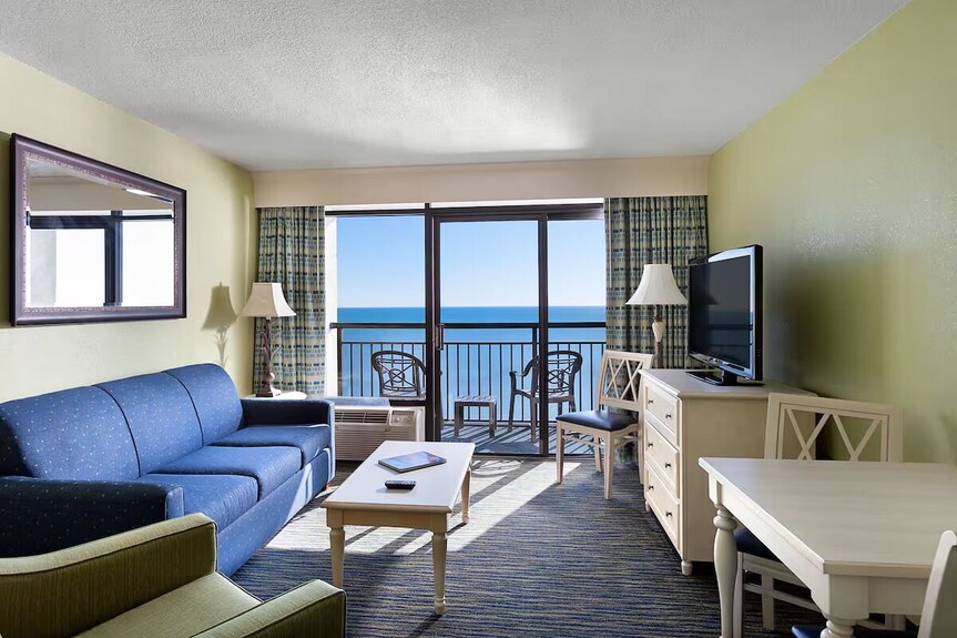 2 Bright Double Oceanfront Suites | Balcony, Pool, 1.2 Mi To Broadway At Beach - Myrtle Beach, SC