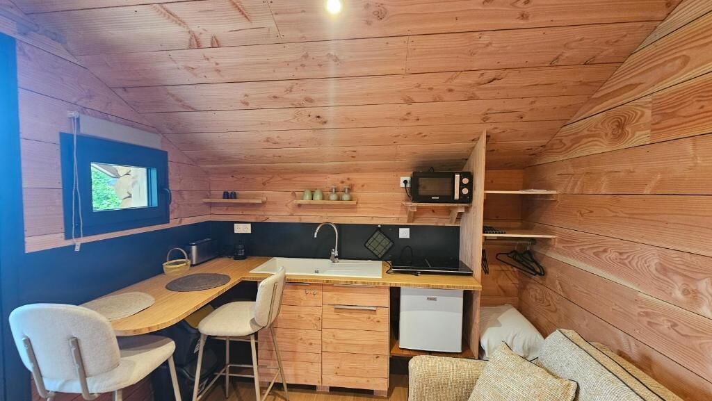 Alpehytte, utsikt mot innsjø (P'tit Nid) | Eget kjøkken