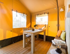 Cabin | Dining - Adriatic Heritage Glamping on Island (Solta)