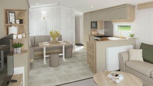 TV - DJD ,Country Style Luxury Lodge, Manor Park Sleeps 4 (Hunstanton)