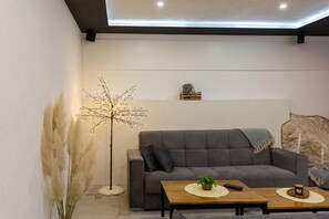 Villa | Living room | Fireplace - Luxury Villa Retreat in Sestanovac (Sestanovac)