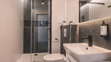 Hair dryer, towels
