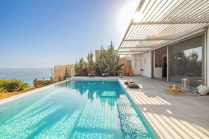 Pool - Anatoli (Sunrise), an exquisite seaside villa, with the vibrant hues of sunrise. (Achlia)