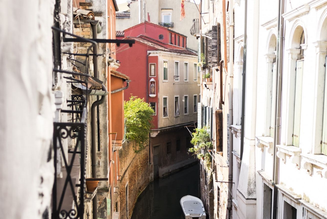 Blick von der Unterkunft