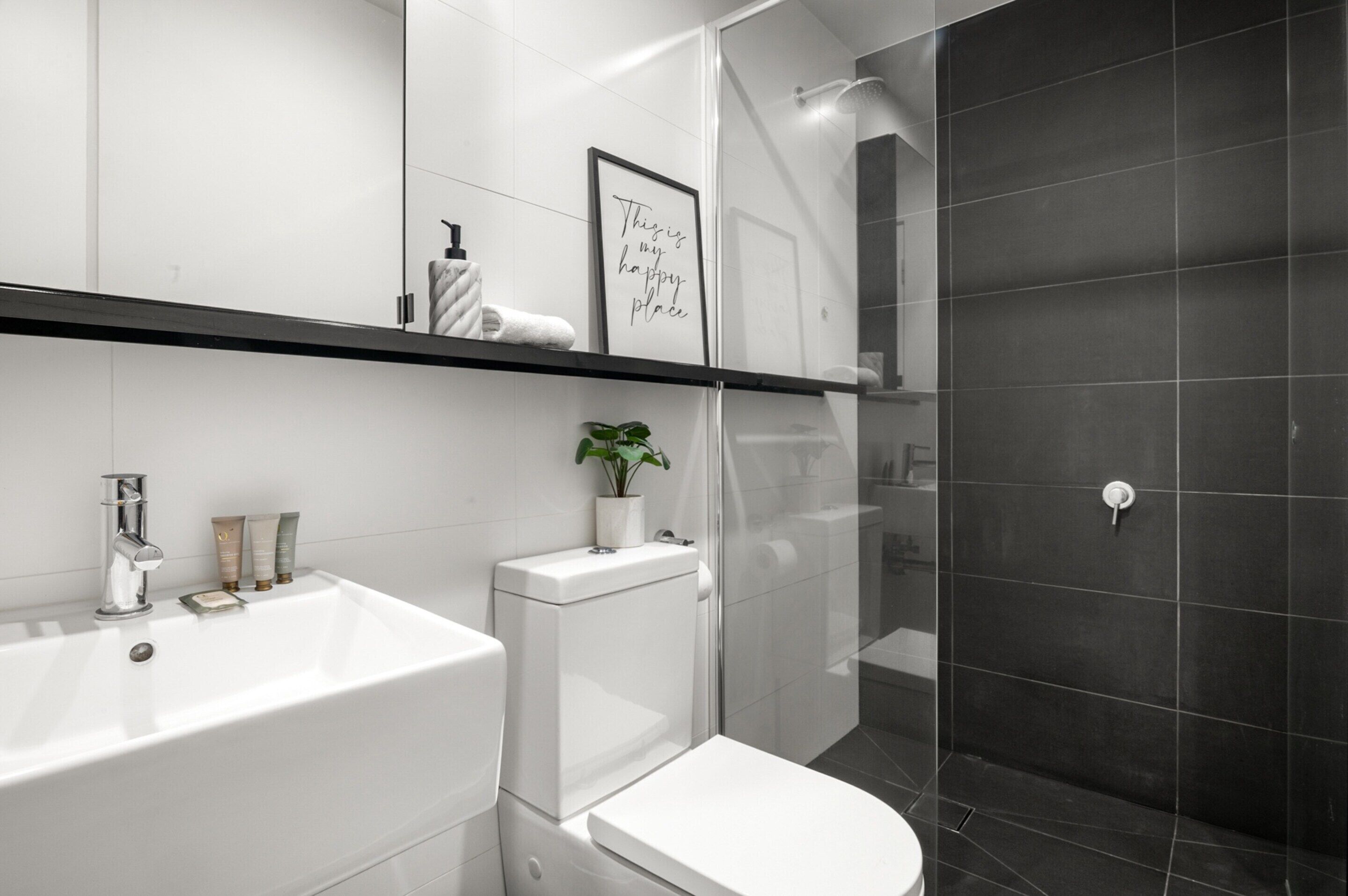 Apartment | Bathroom | Hair dryer, towels, soap, shampoo