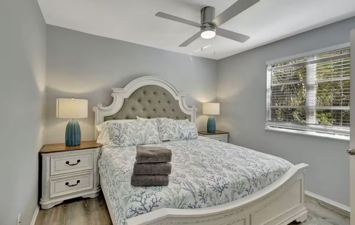 1 多间卧室、熨斗/熨衣板、WiFi、床单