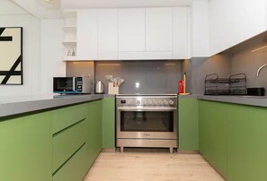 Private kitchen - 1 Bedroom in Central Park city Walk (Dubai)