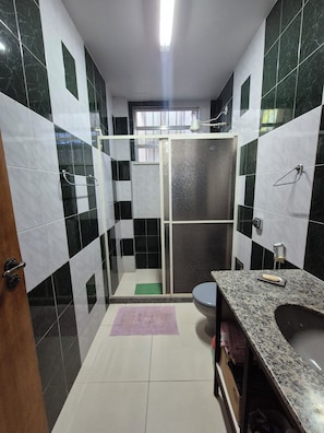 Towels, soap, toilet paper