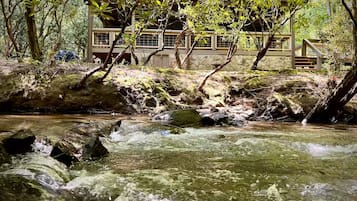 Welcome to Creekside Refuge- 5 star Airbnb Superhost with 25+ 5-star reviews.