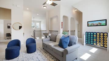 TV, video games, table football, offices