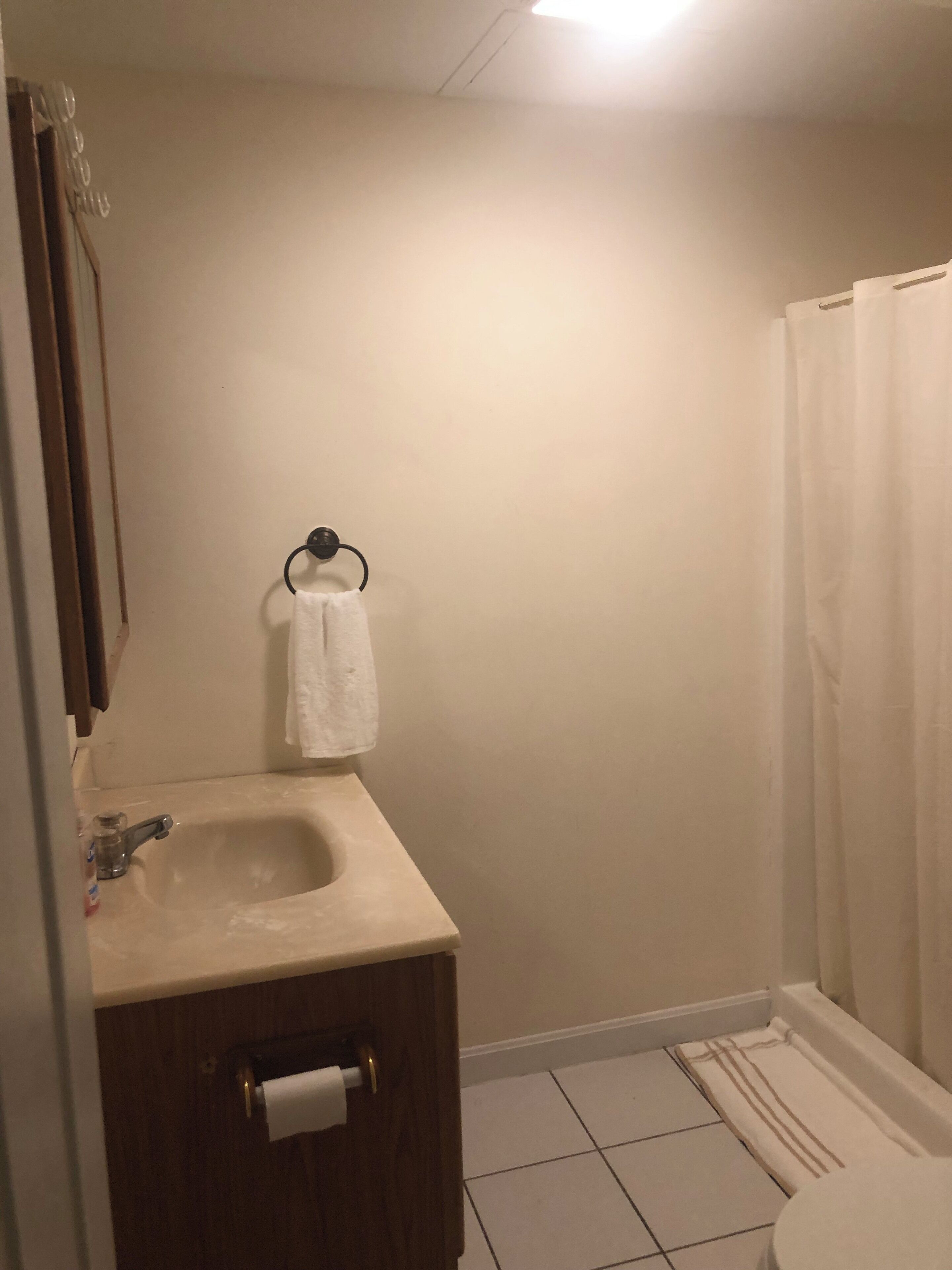 Towels, soap, toilet paper