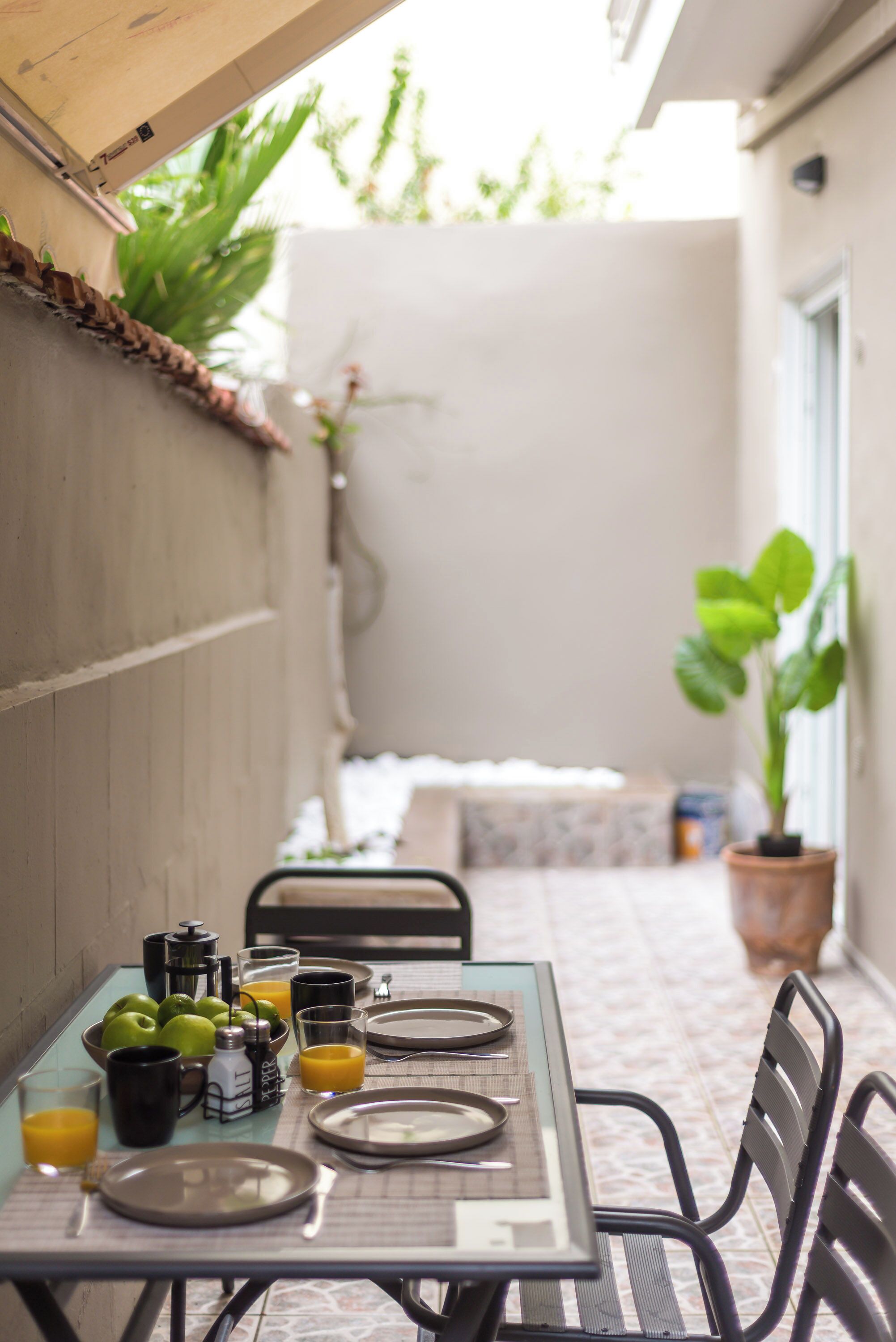 舒適公寓 | 露台/庭院