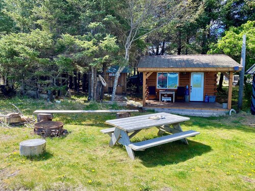 Rustic Ocean Front Tiny Cabin in the quiet farming town of Haida Gwaii