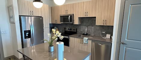 Microwave, oven, stovetop, dishwasher