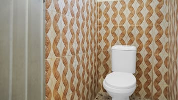 Shower, towels, soap