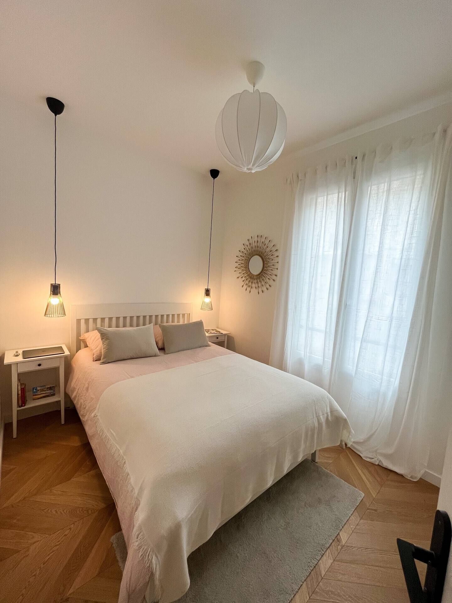 1 bedroom, iron/ironing board, bed sheets