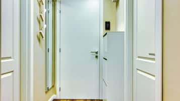 Superior Apartment, Kitchen, City View | Blackout drapes, soundproofing, iron/ironing board, free WiFi