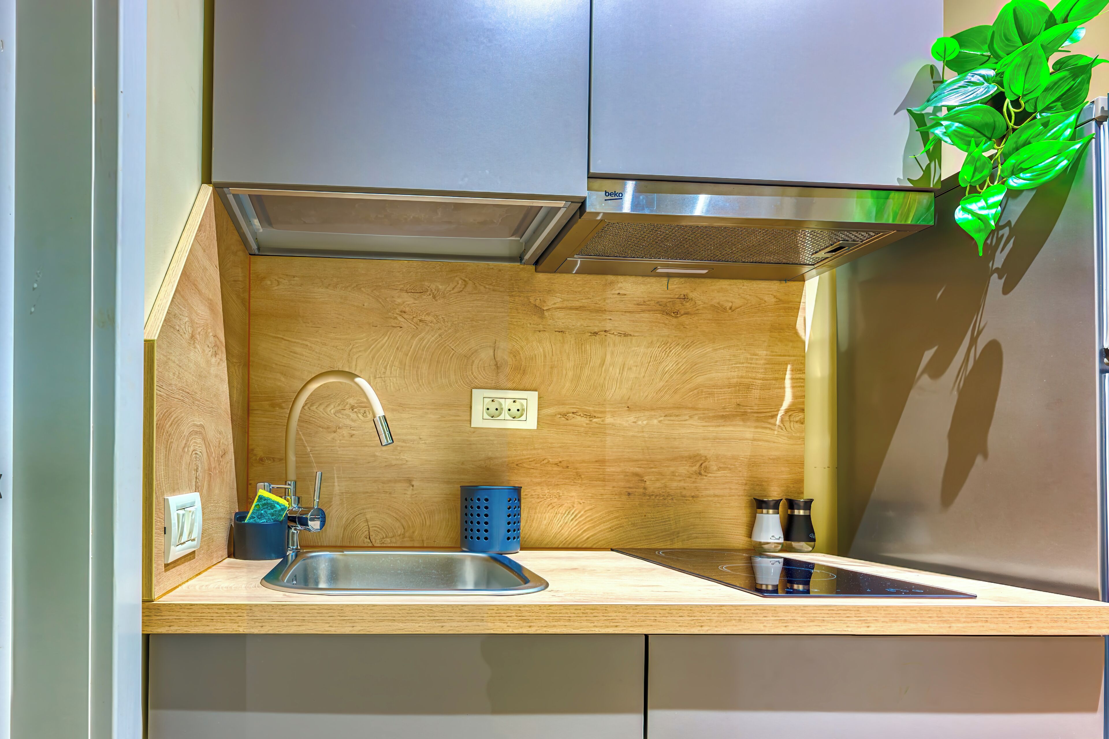 高级开间, 厨房, 庭院景观 | 私人厨房