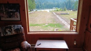 Unclassified image, 4 of 35, button - Rustic cabin built 1880s on the Clark Fork River (Clark Fork)